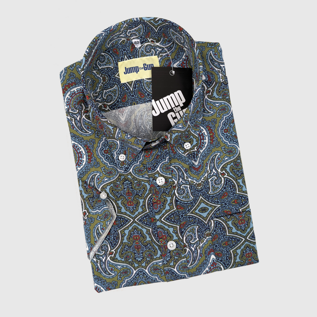 Short Sleeve Button Down - Aqua Madras