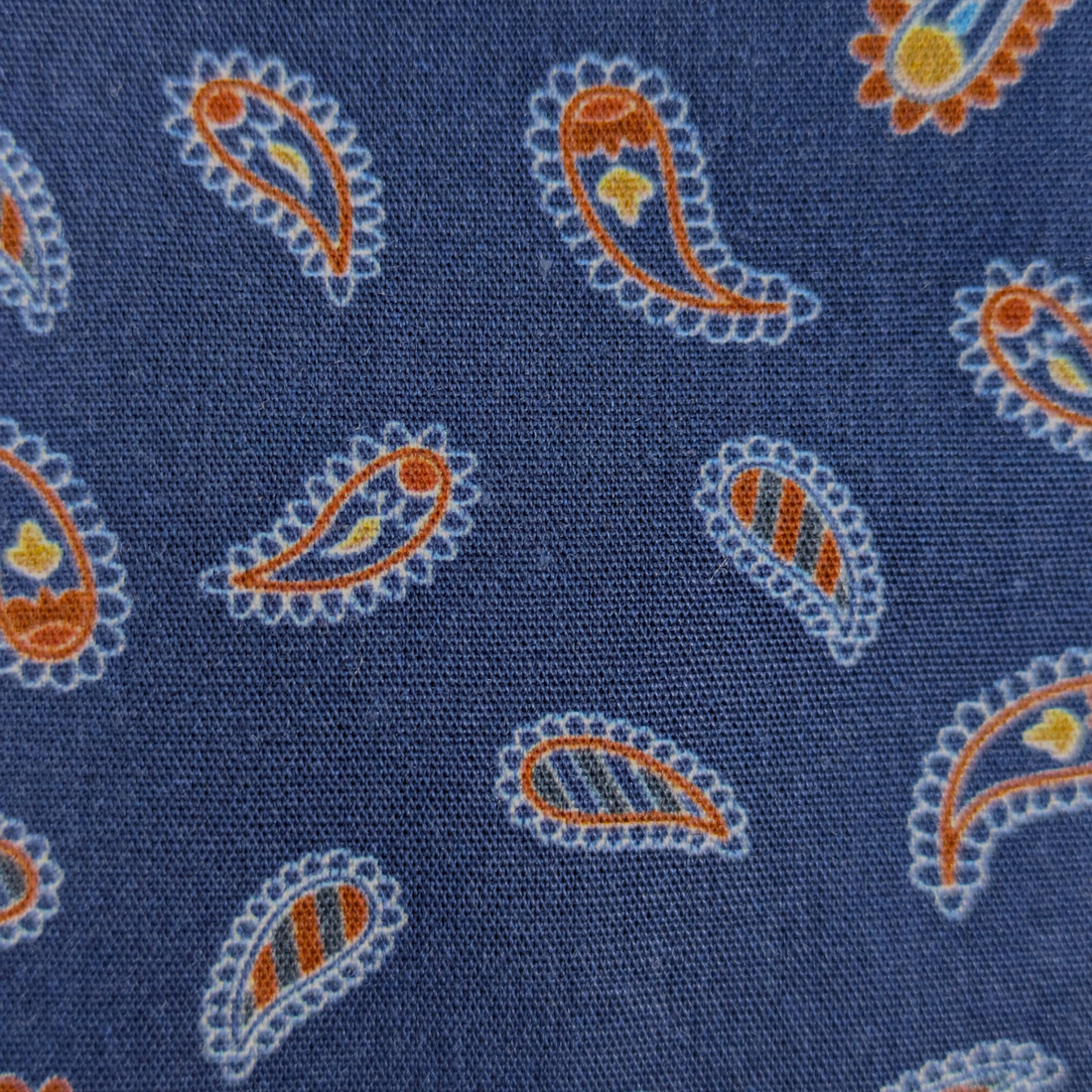 Short Sleeve Button Down - Royal Paisley