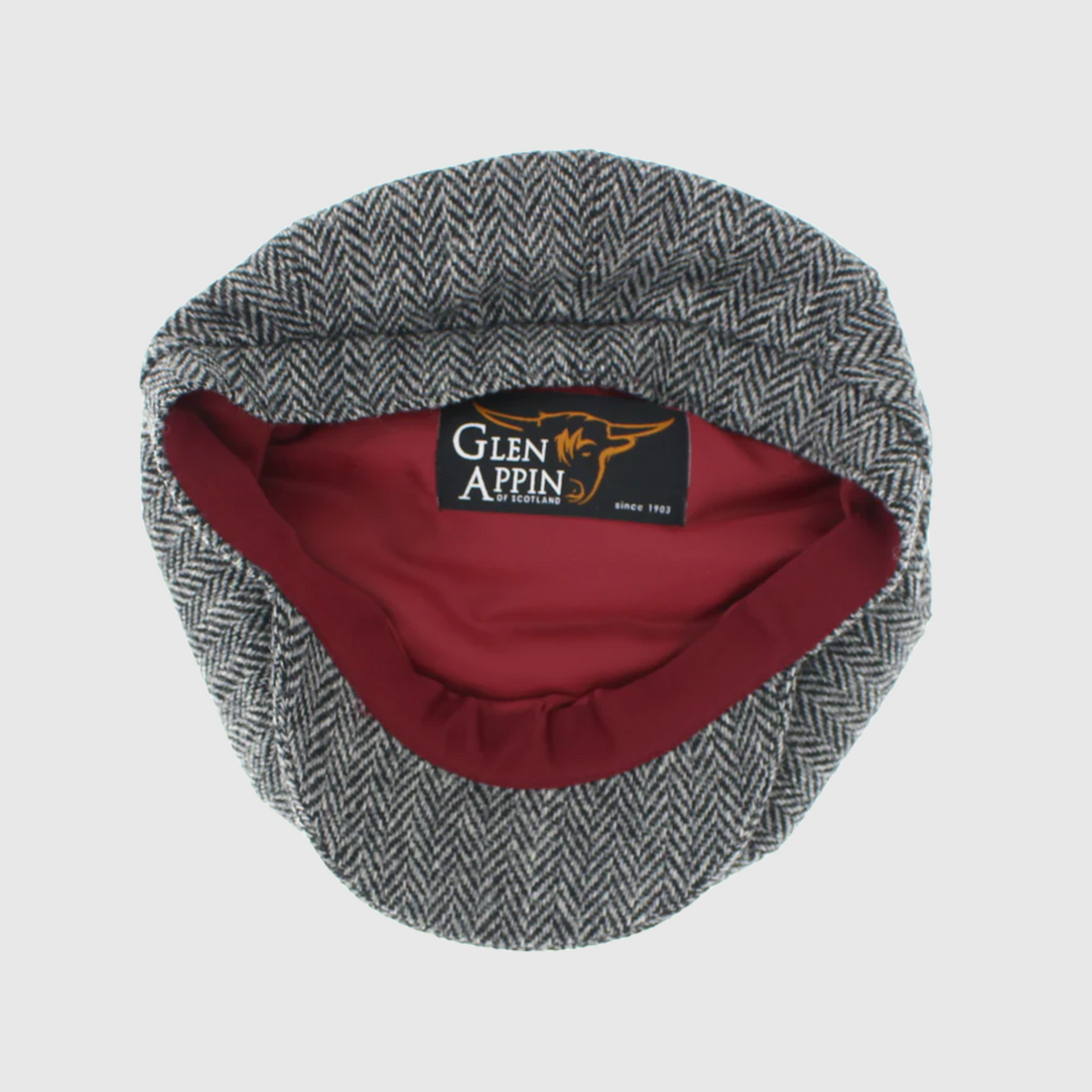 Harris Tweed Shelby Cap - Grey Herringbone