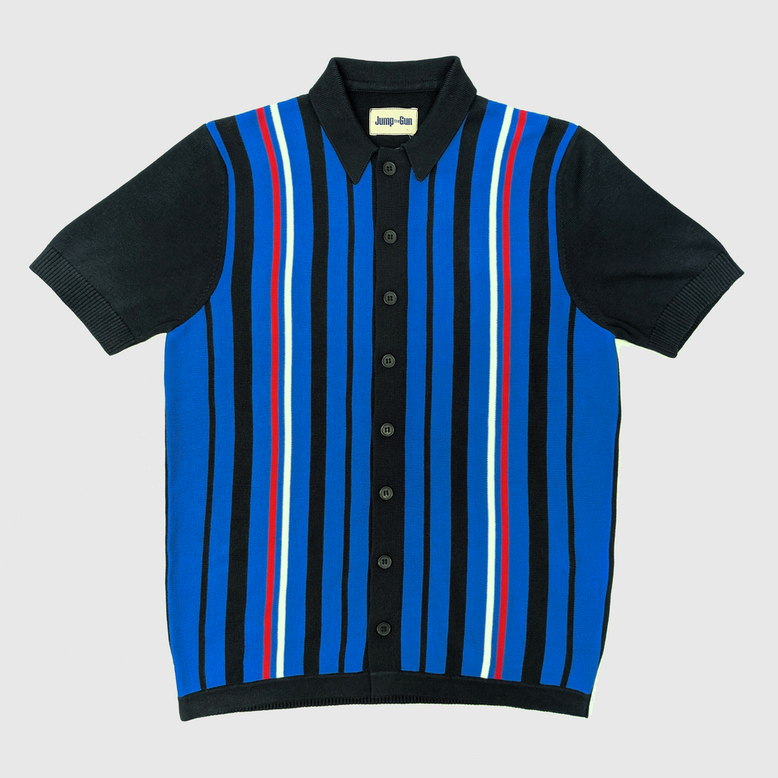 Sands S/S Button-Through Knit - Navy