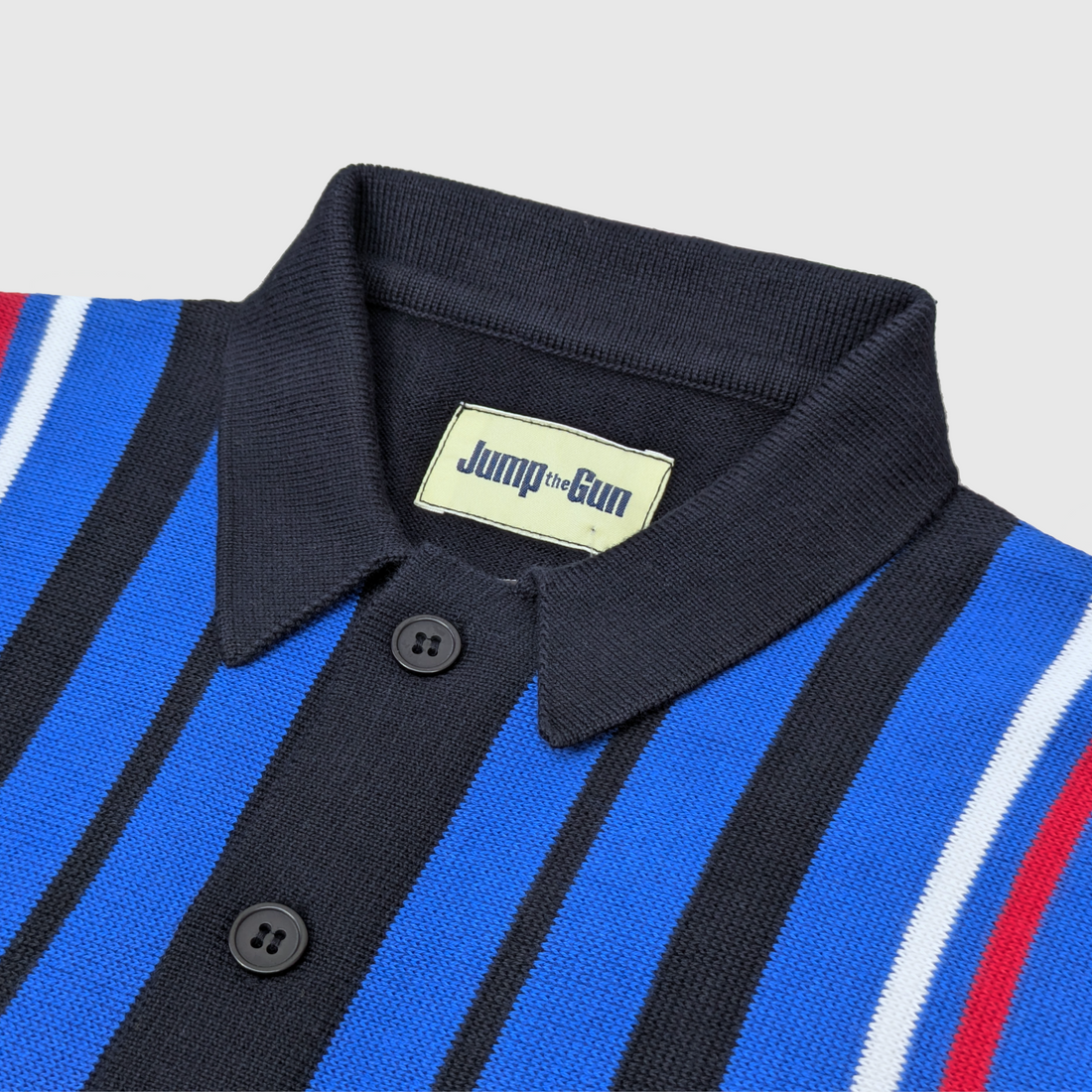 Sands S/S Button-Through Knit - Navy