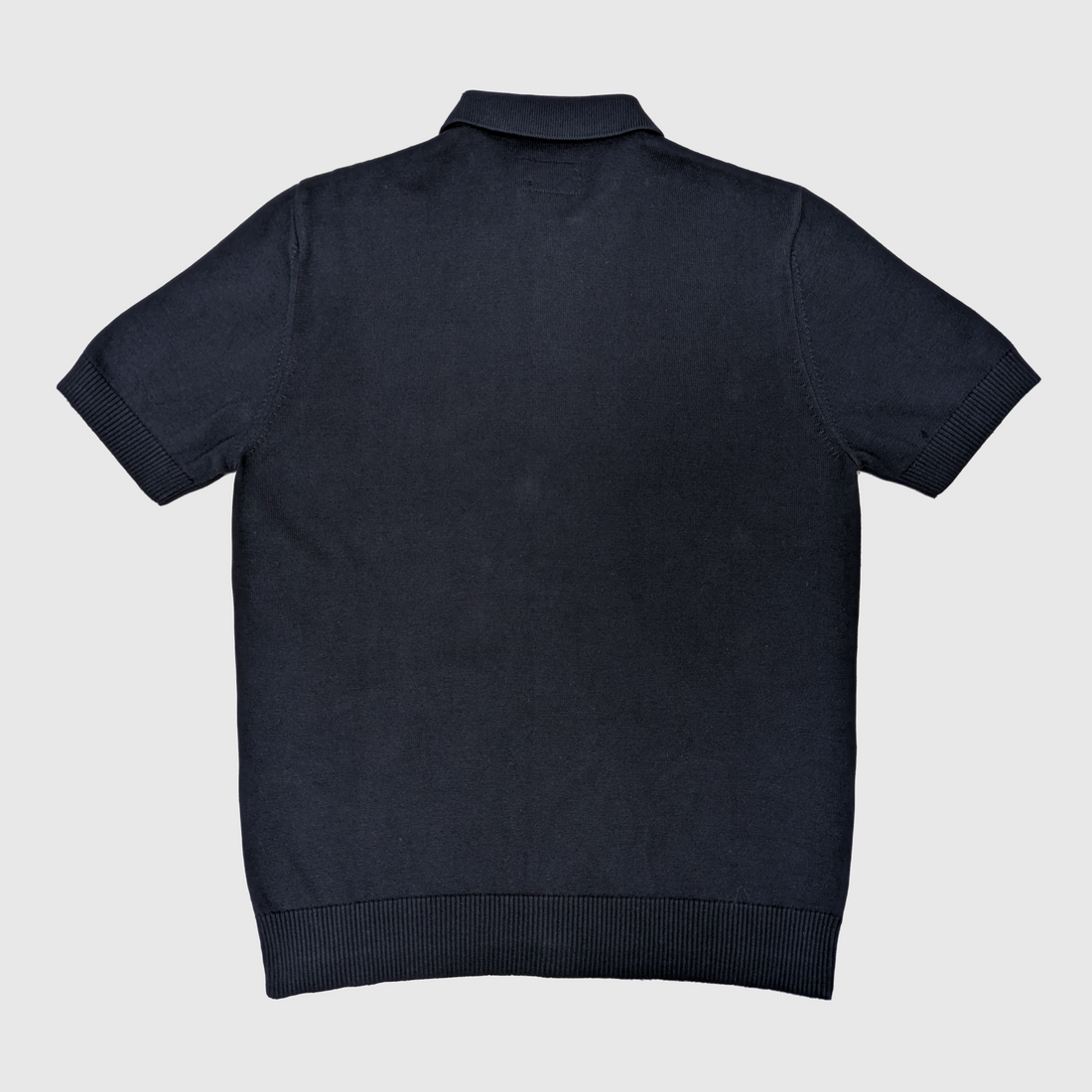 Sands S/S Button-Through Knit - Navy
