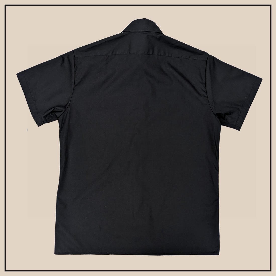 Getz Short Sleeve - Black Poplin