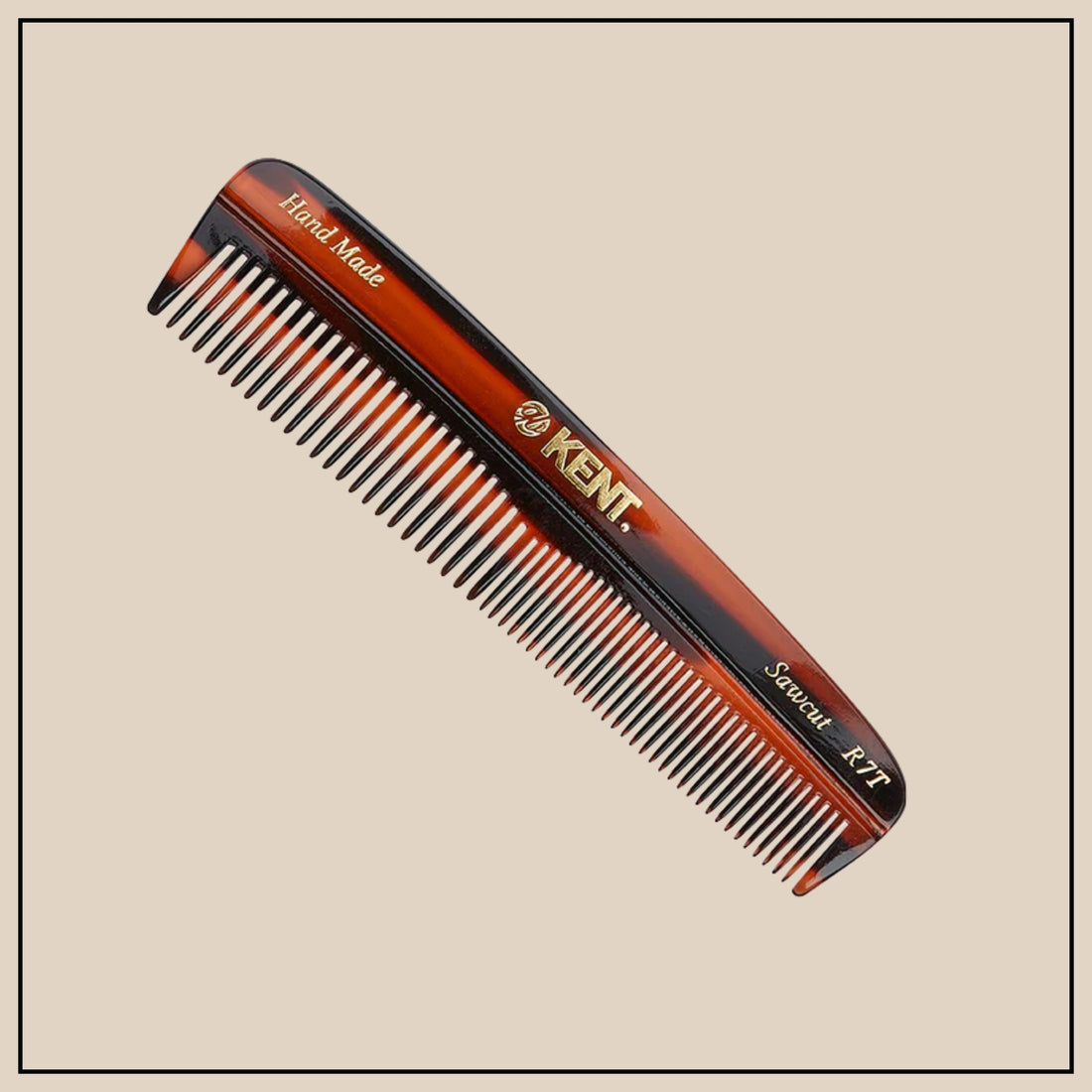 KENT 130mm Pocket Comb Thick/Fine Hair A R7T