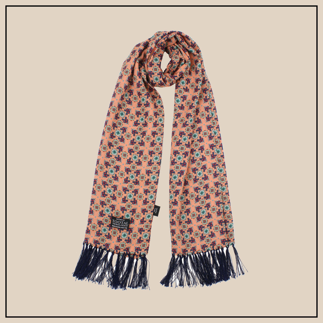 Tootal Rayon Scarf - Salmon