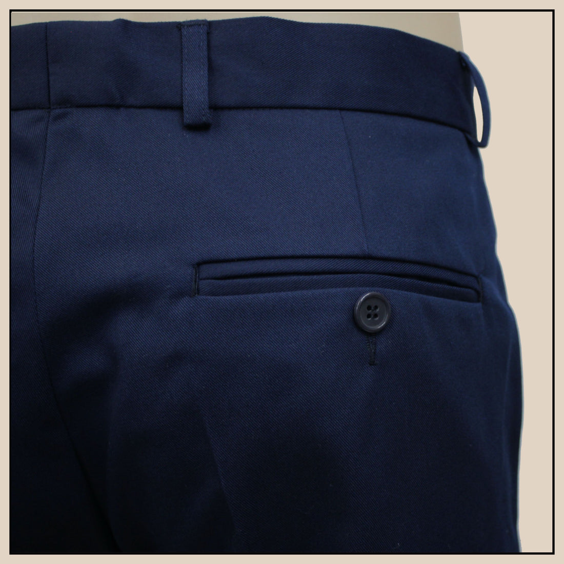 Sta Prest Trousers - Navy