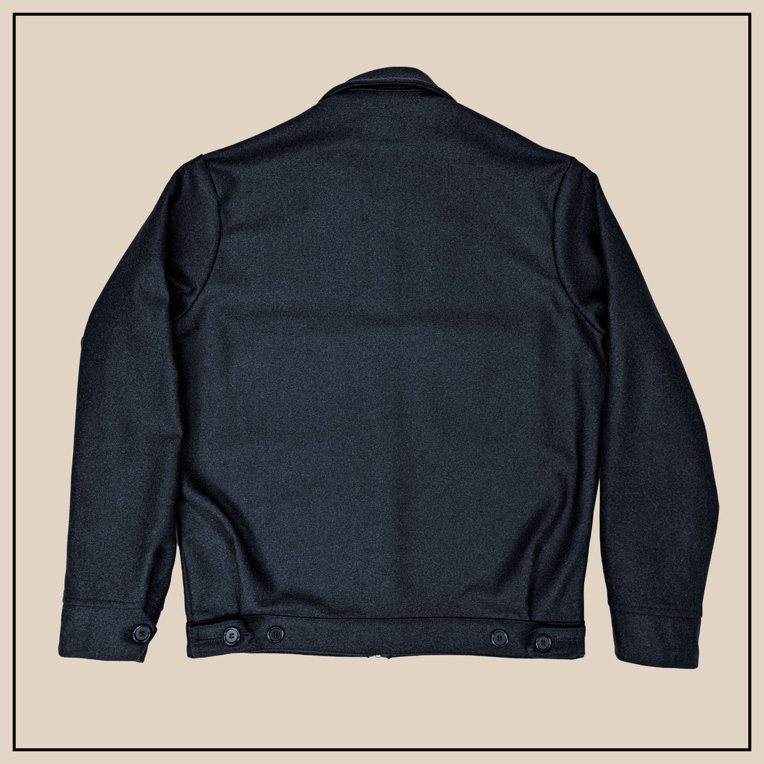 Albert Jacket - Dark Navy Melton Wool