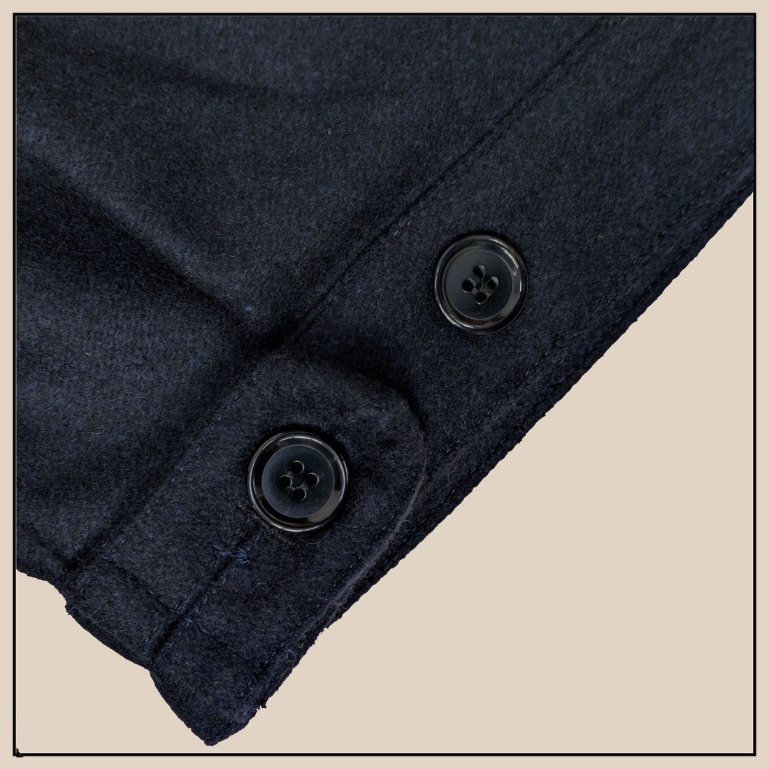 Albert Jacket - Dark Navy Melton Wool