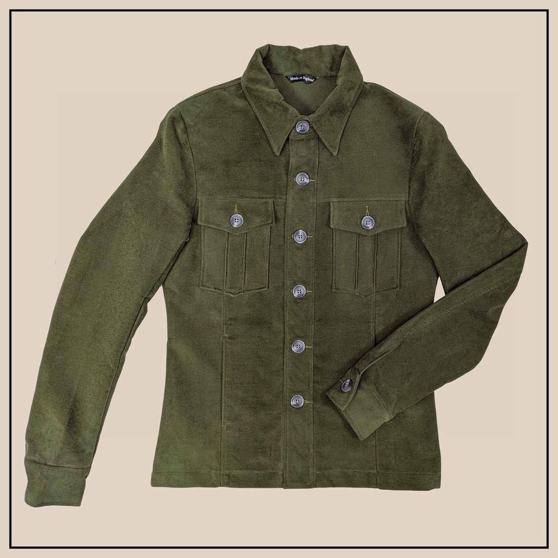 Charlie Jacket - Olive Moleskin