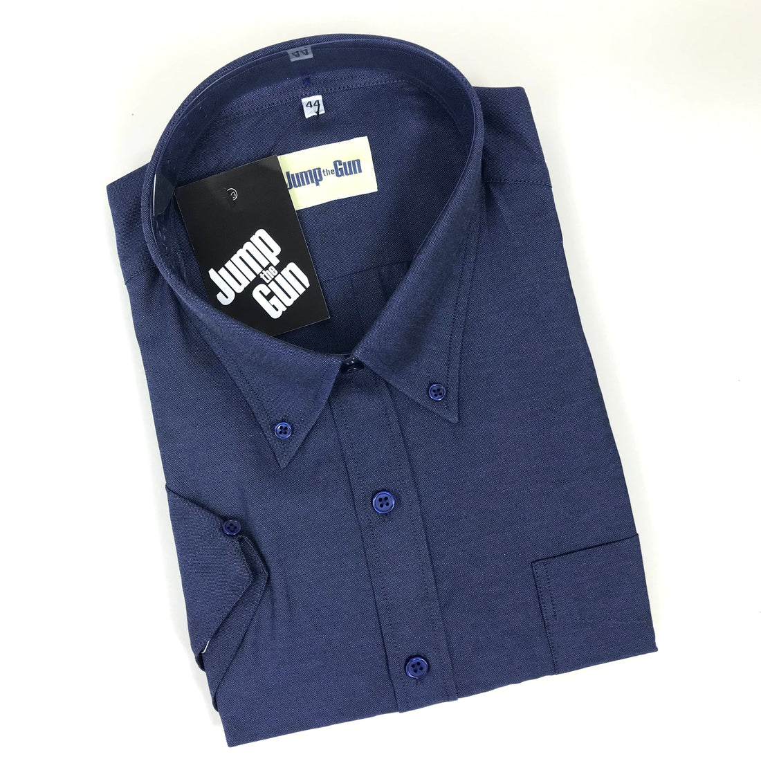 Short Sleeve Chambray Shirt - Navy