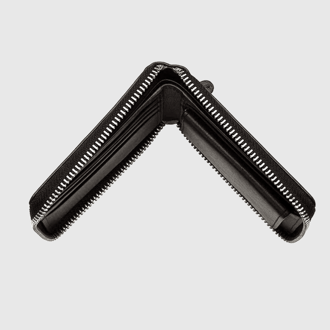 Dents Zip Wallet - Black Grain Leather - 5519