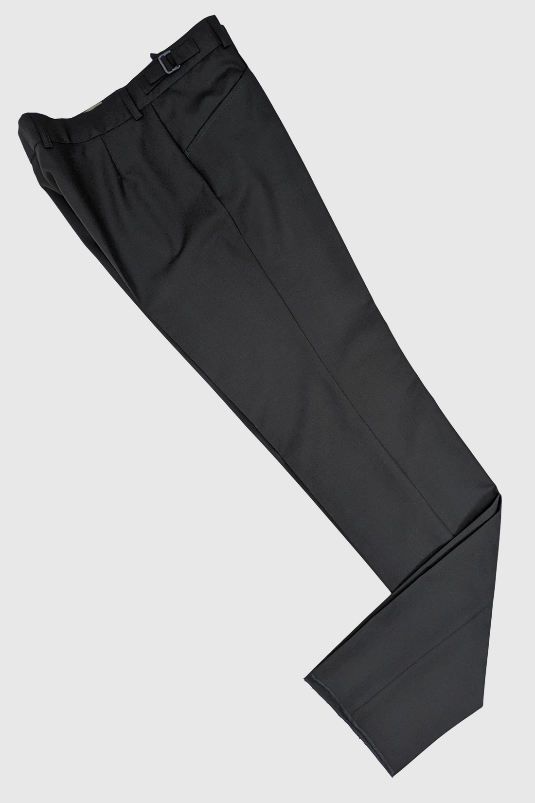 Lawford Two Button Suit - Black Superfine Wool
