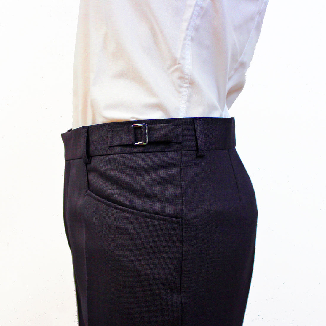 Suit Trousers - Deep Mauve Superfine Wool