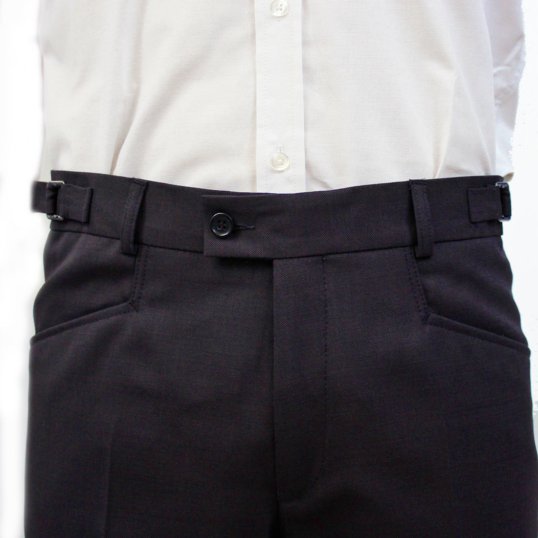 Suit Trousers - Deep Mauve Superfine Wool