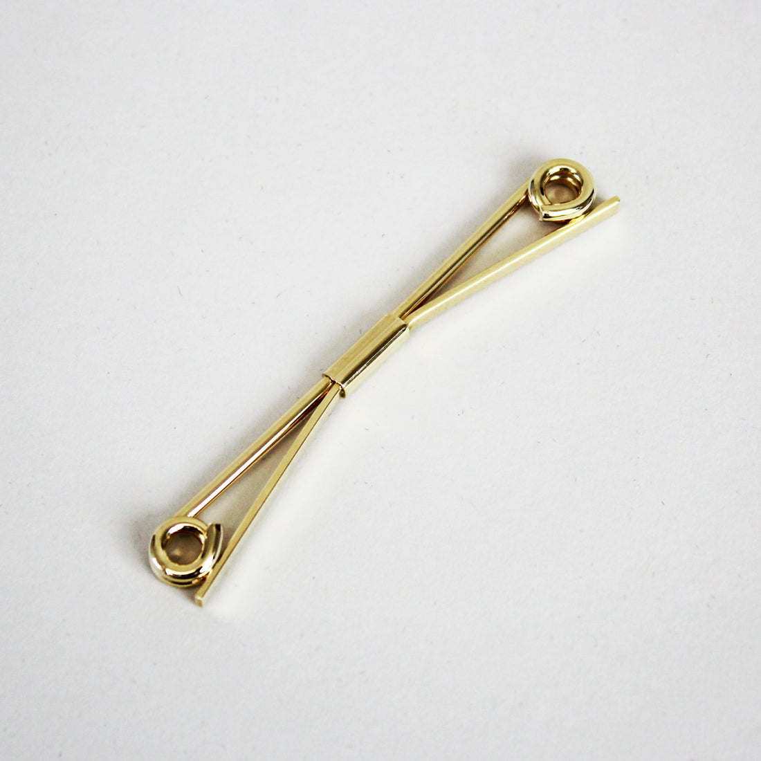 Collar Bar Rolled End - Gold