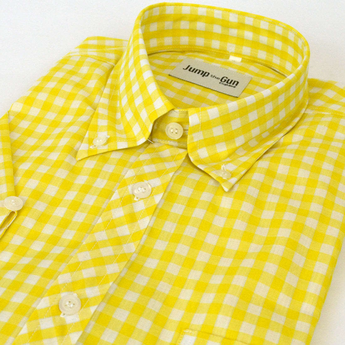 JTG Gingham Yellow L/S