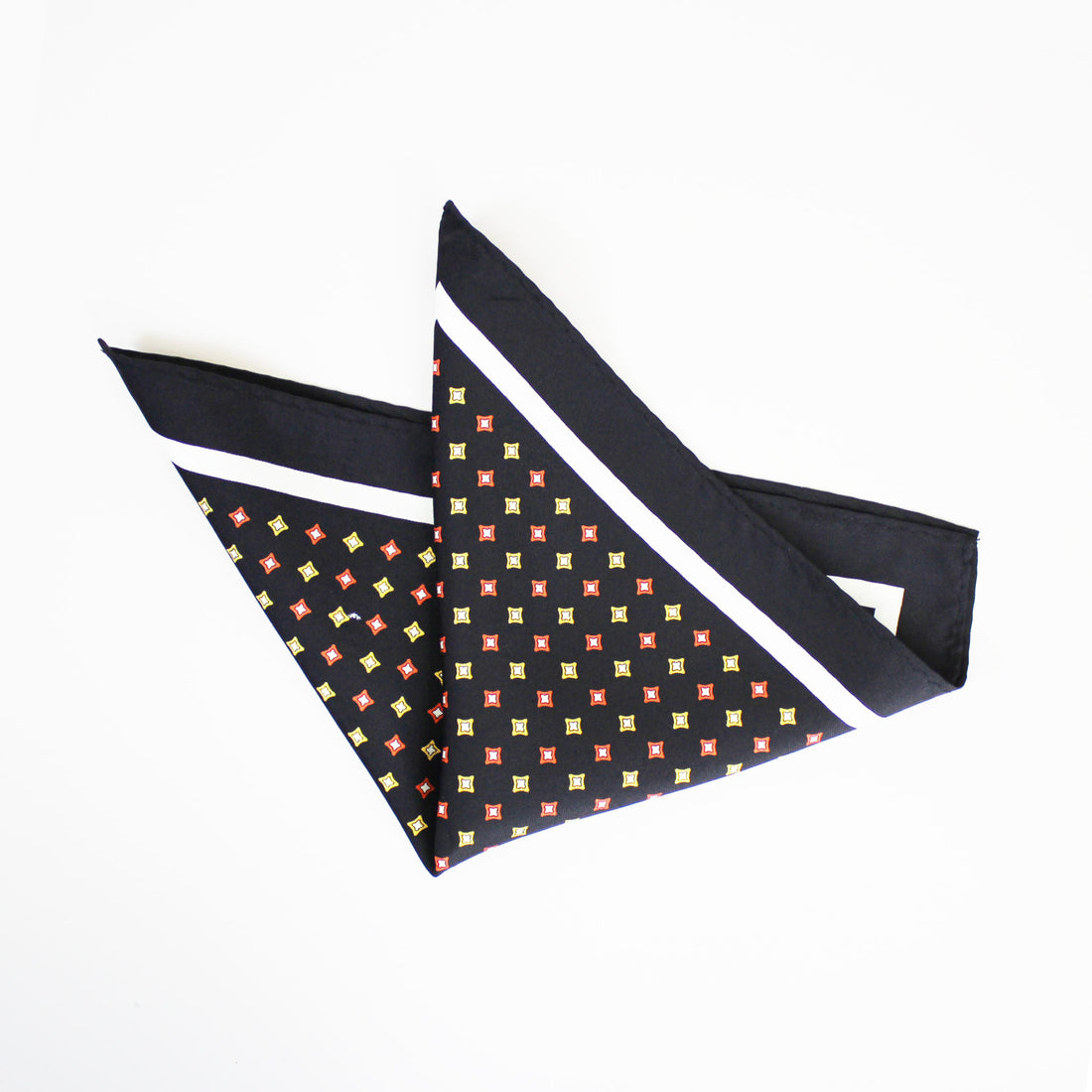 Knightsbridge Pocket Square - Black Diamond