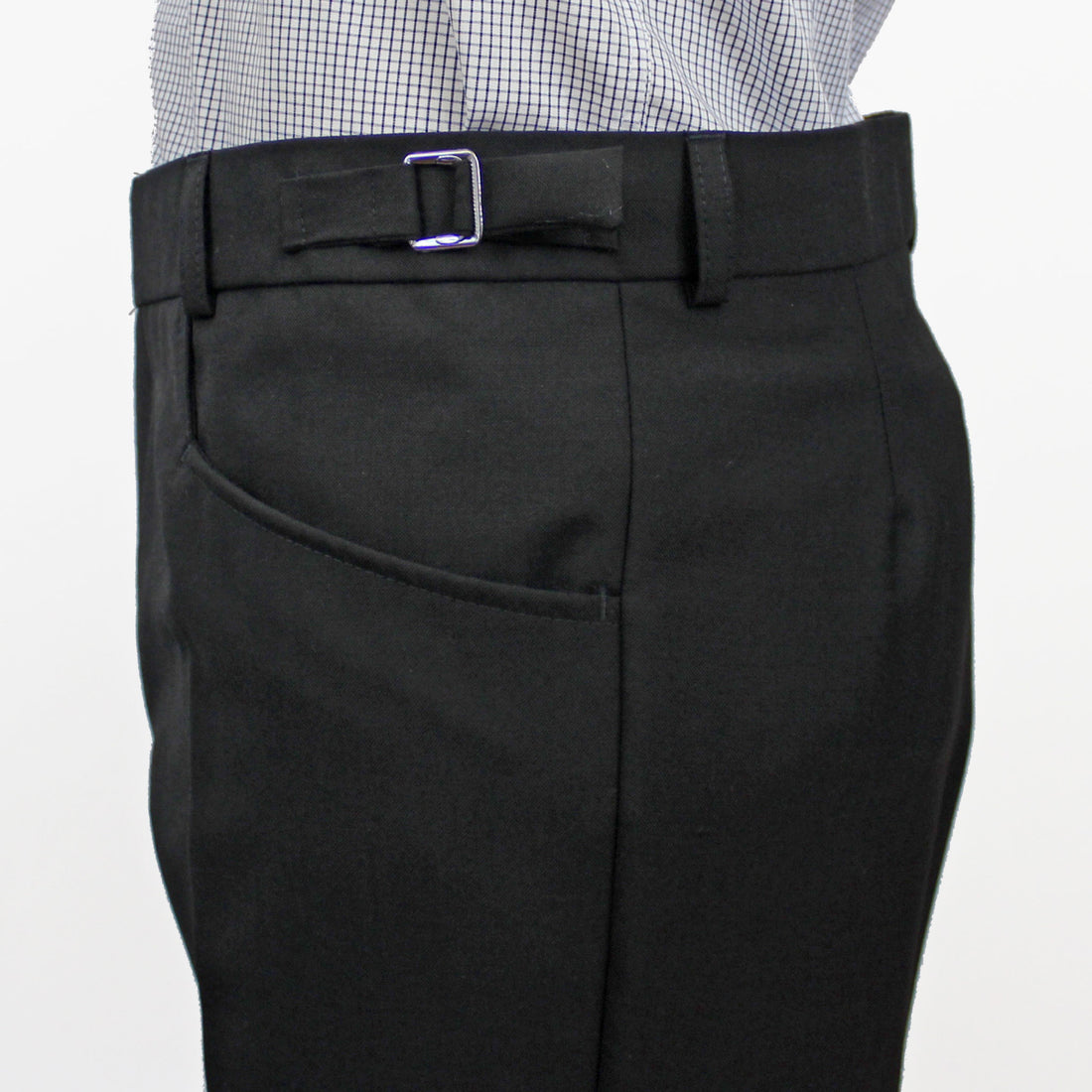 Suit Trousers - Black Superfine Wool