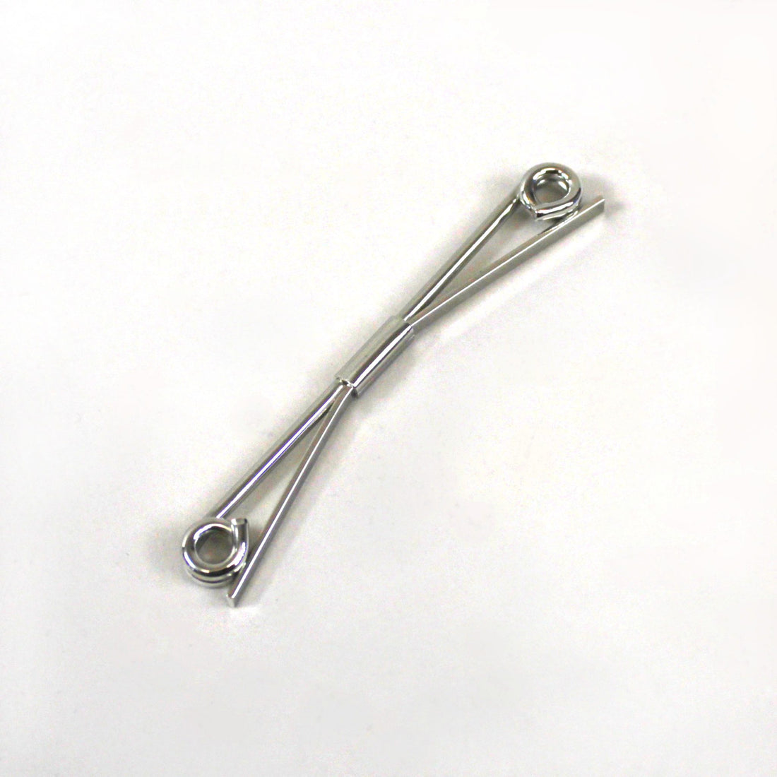 Collar Bar Rolled End - Silver