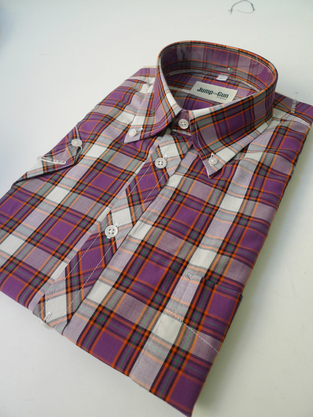 Purple Bright check 057 L/S