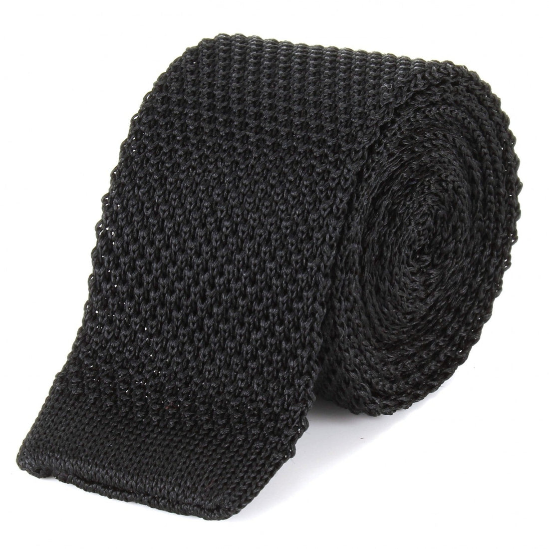 Tootal Knitted Silk Tie - Black