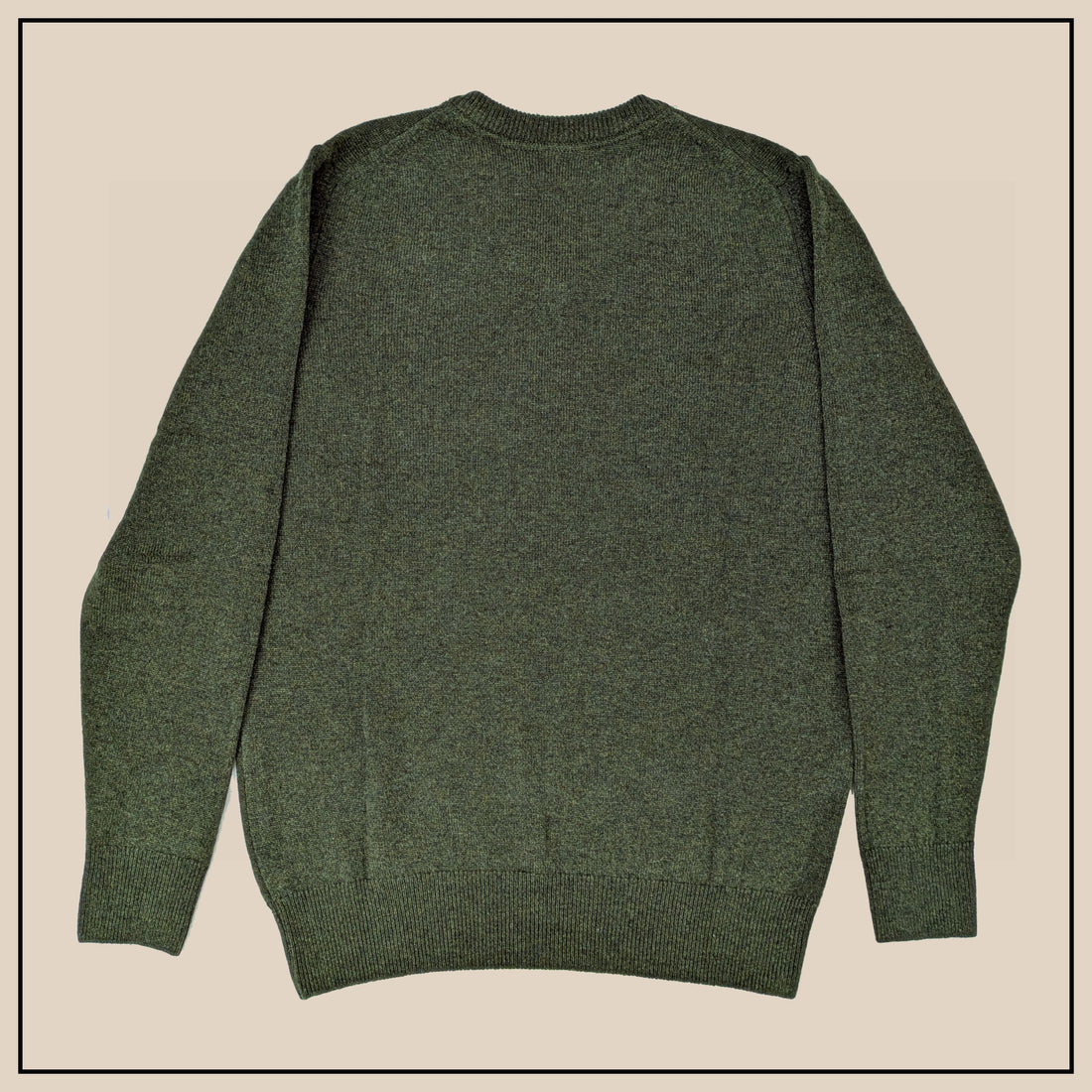 Glenmuir Lambswool V-Neck - Seaweed