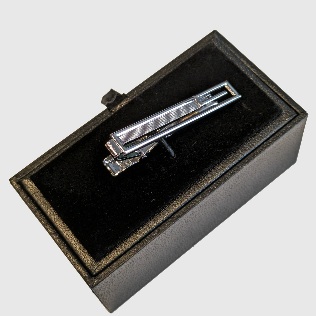 Tie Bar Slotted - Silver