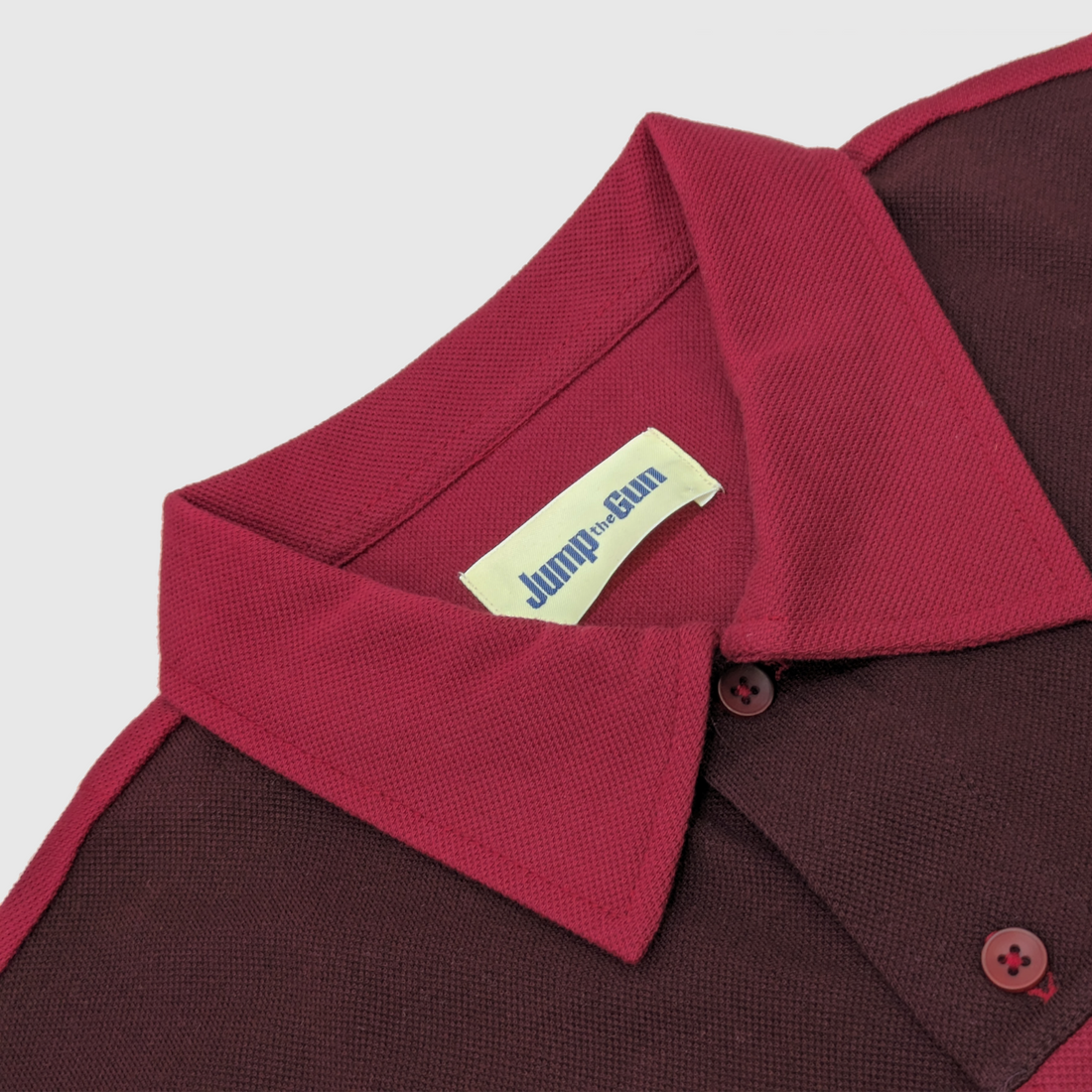 Napoli Button-Through Polo - Wine