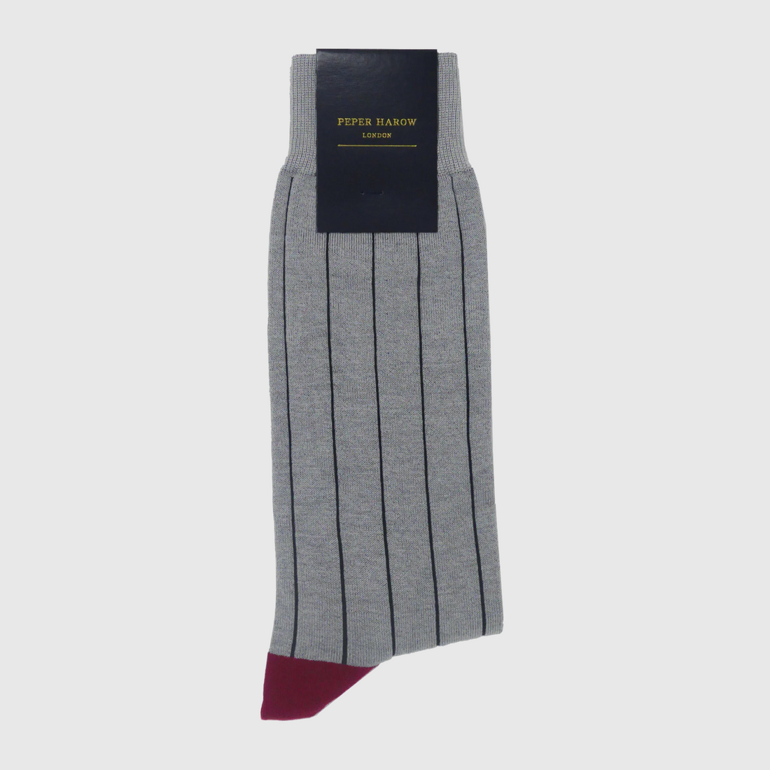 Peper Harow Sock - Pinstripe Ash