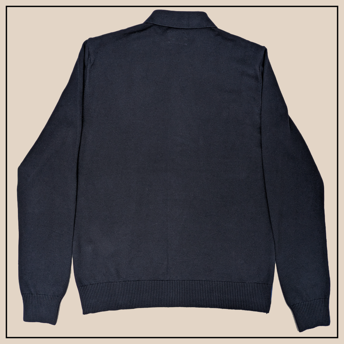 Sands L/S Button-Through Knit - Navy