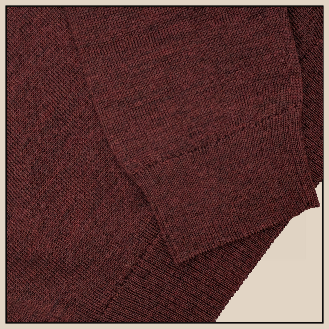 Merino Rollneck - Burgundy