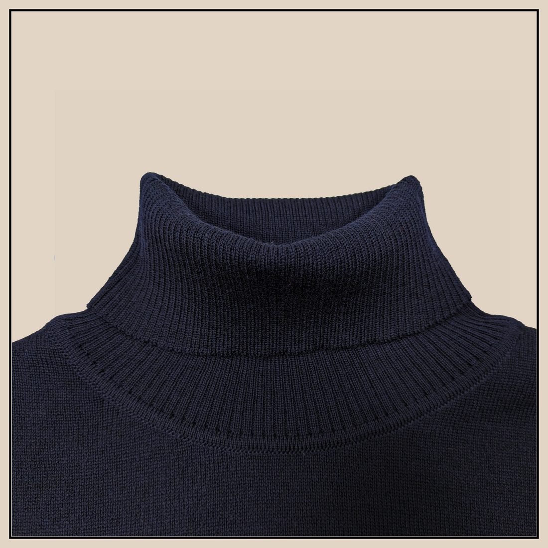 Merino Rollneck - Navy