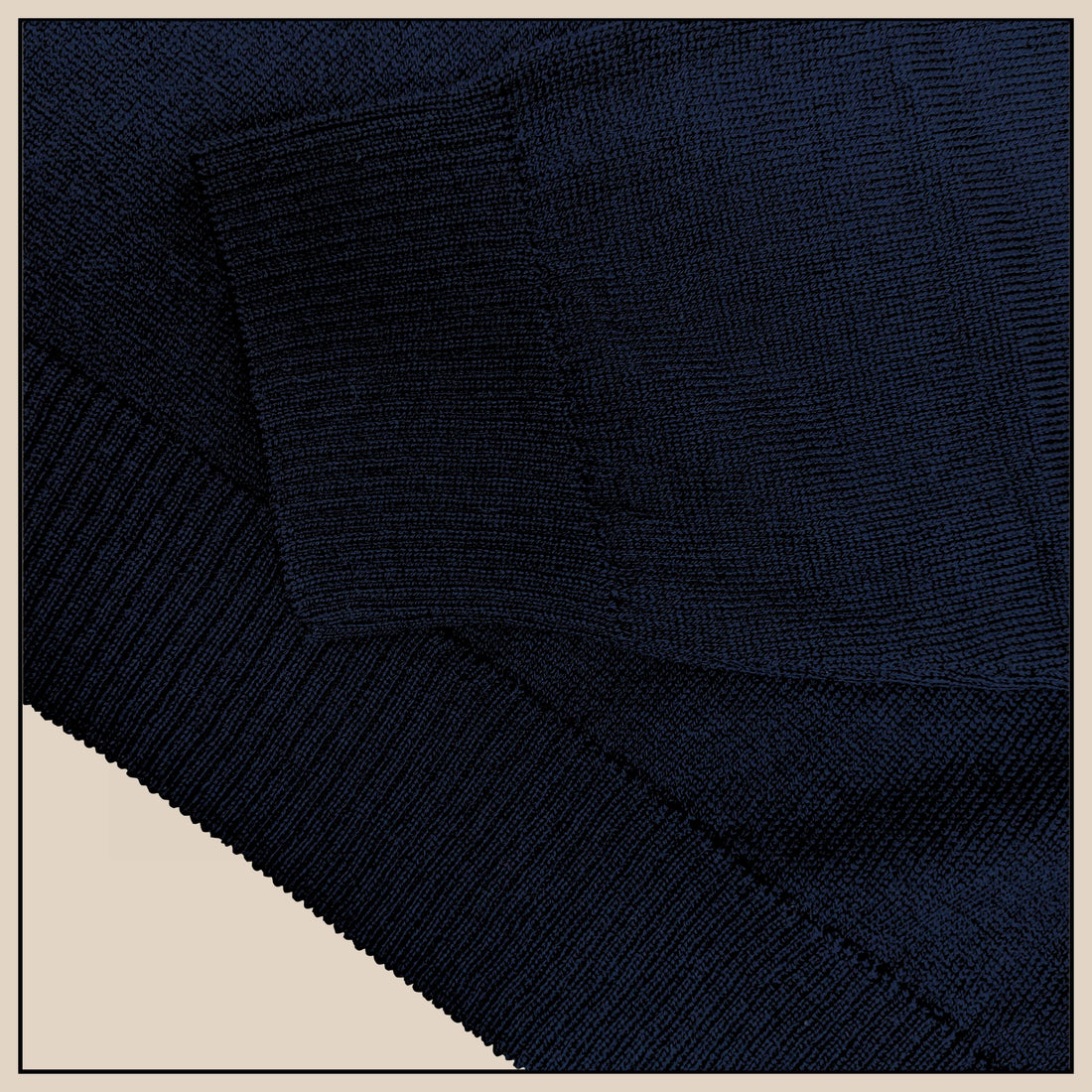 Merino Mock Turtle - Navy