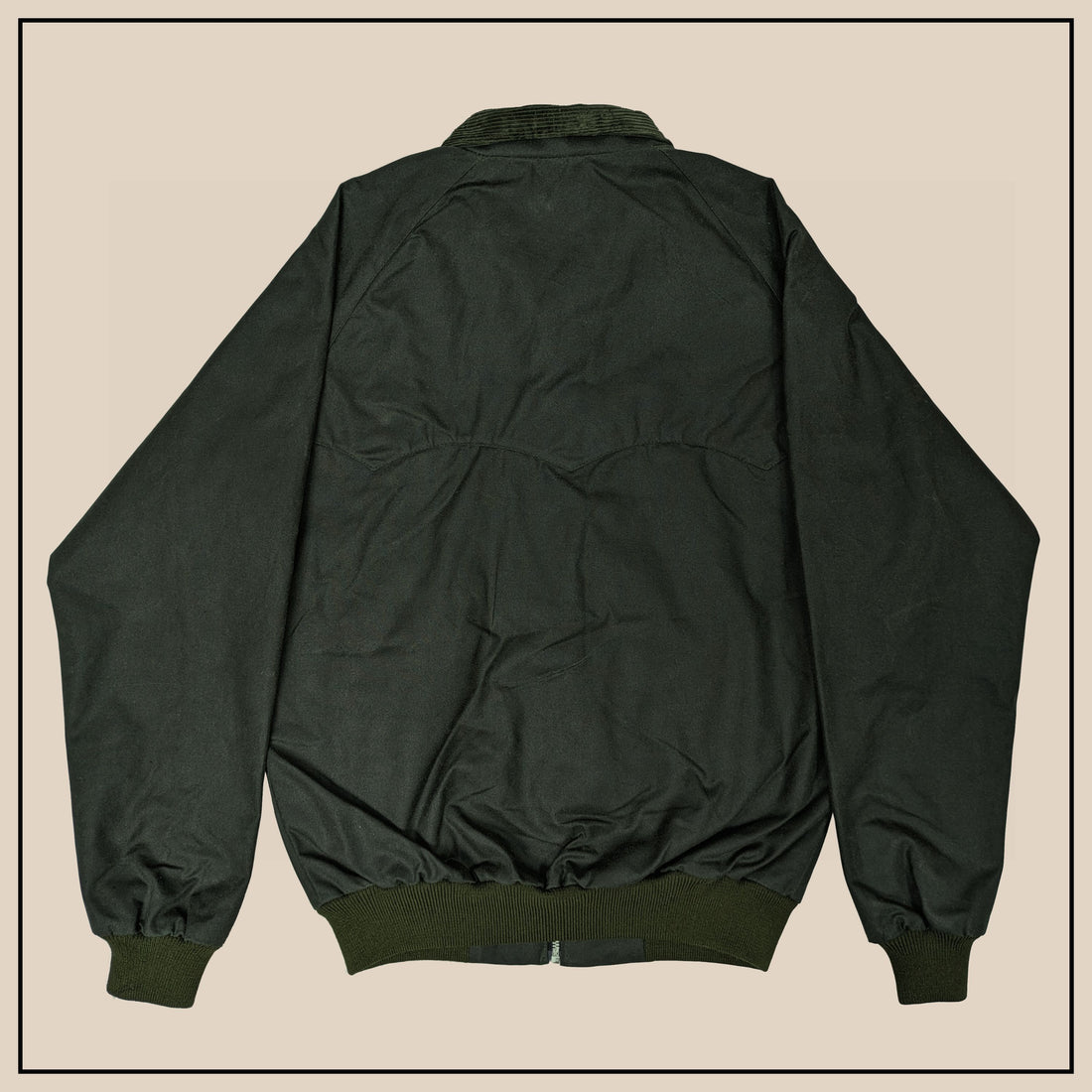 Harrington Jacket - Dark Green Waxed Cotton