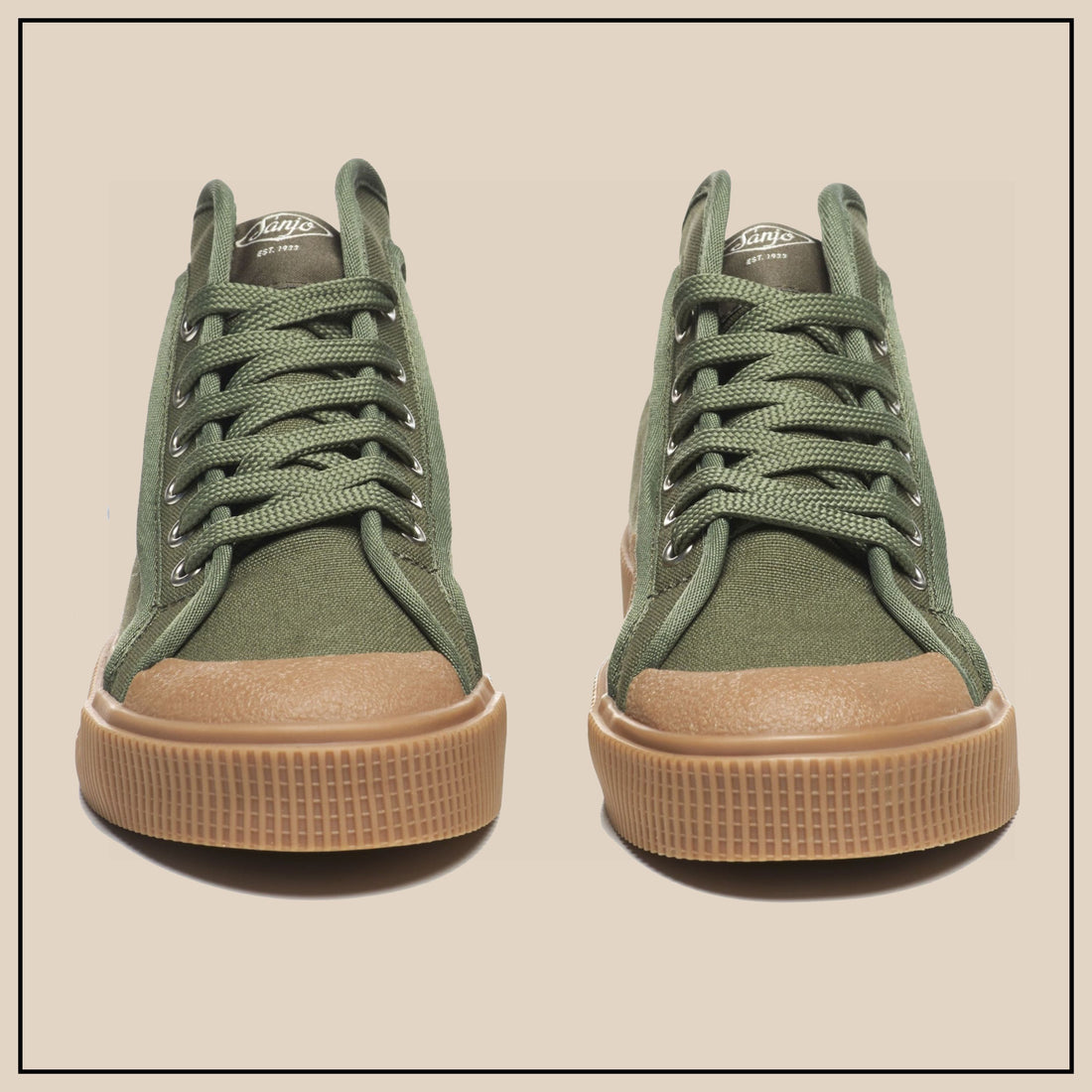 Sanjo K100 Basketball - Khaki/Gum