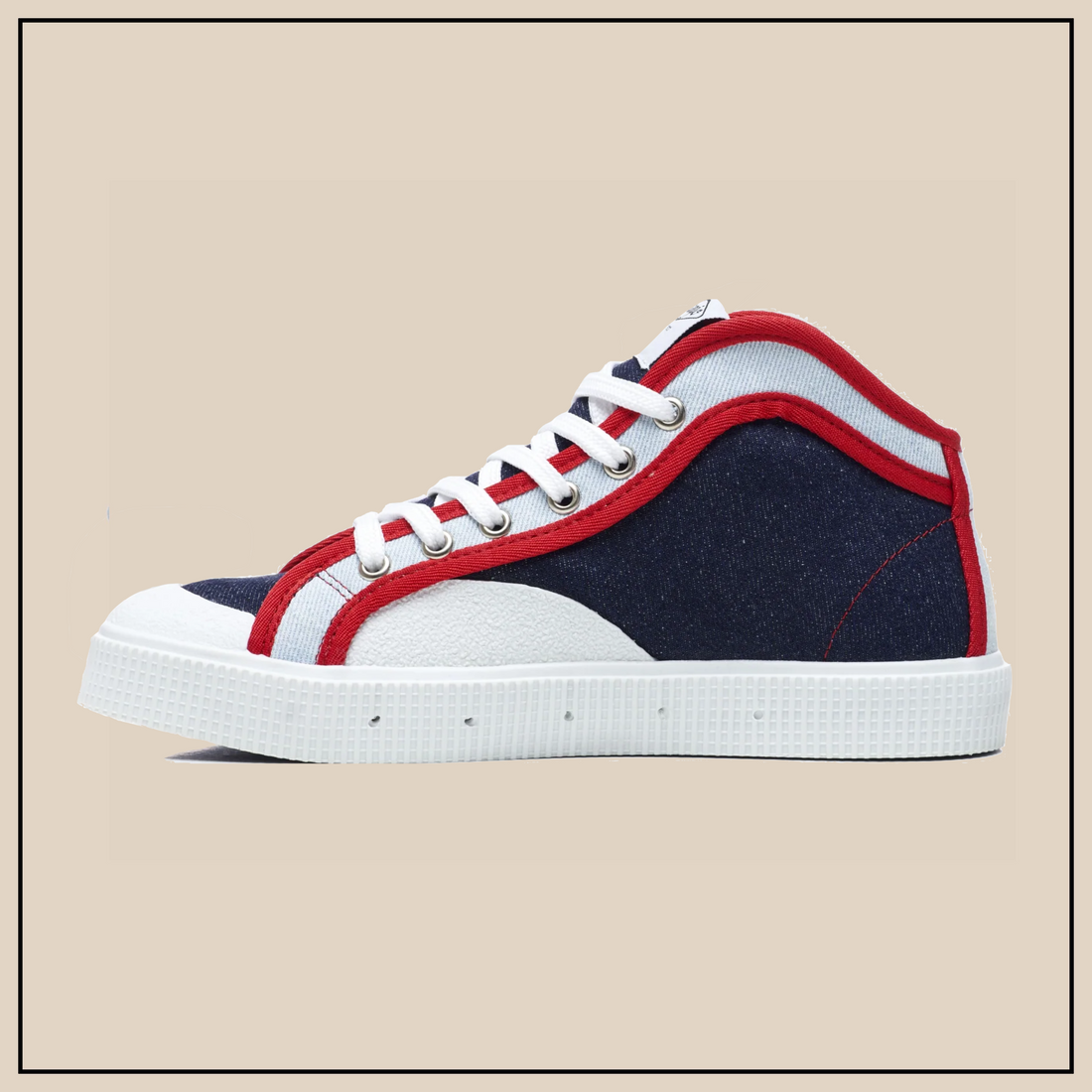 Sanjo K100 Basketball - Denim/Red