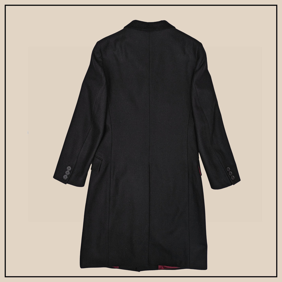 JTG Overcoat - Black