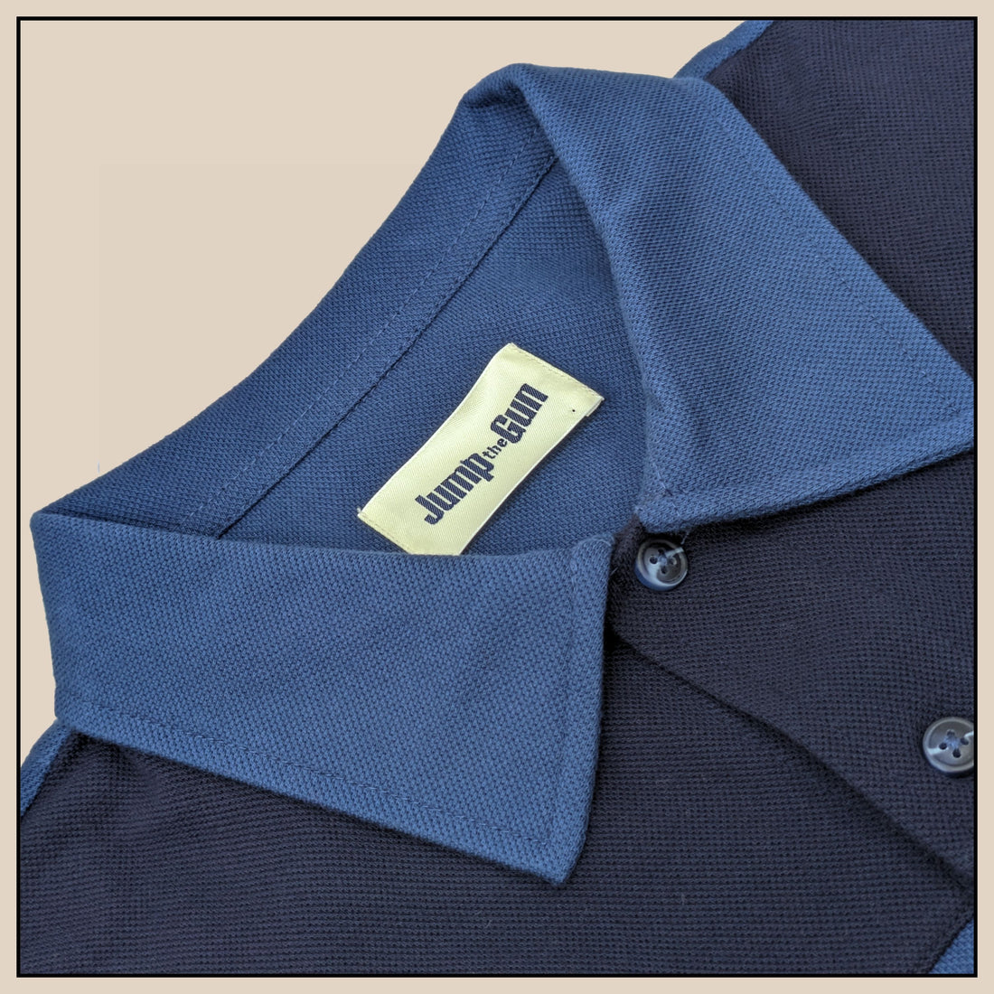 Napoli Button-Through Polo - Indigo