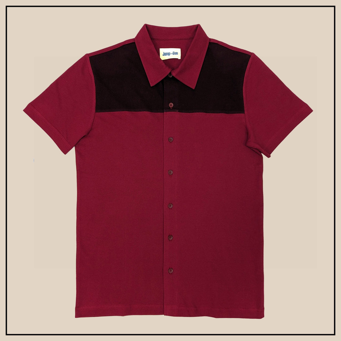 Napoli Button-Through Polo - Wine