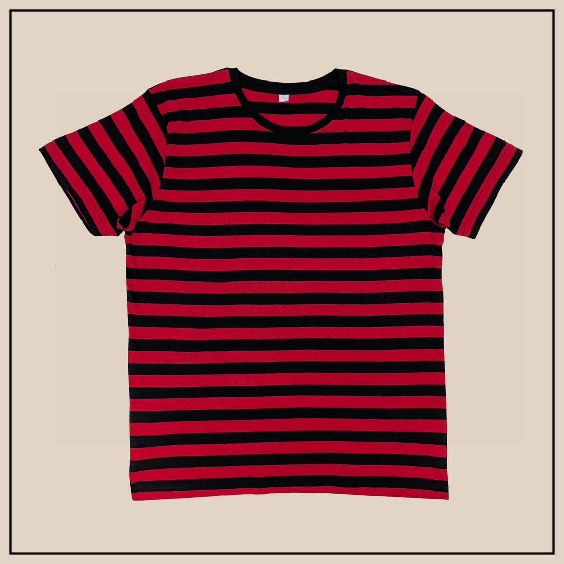 Jump the Gun Striped T-Shirt - Red/Black