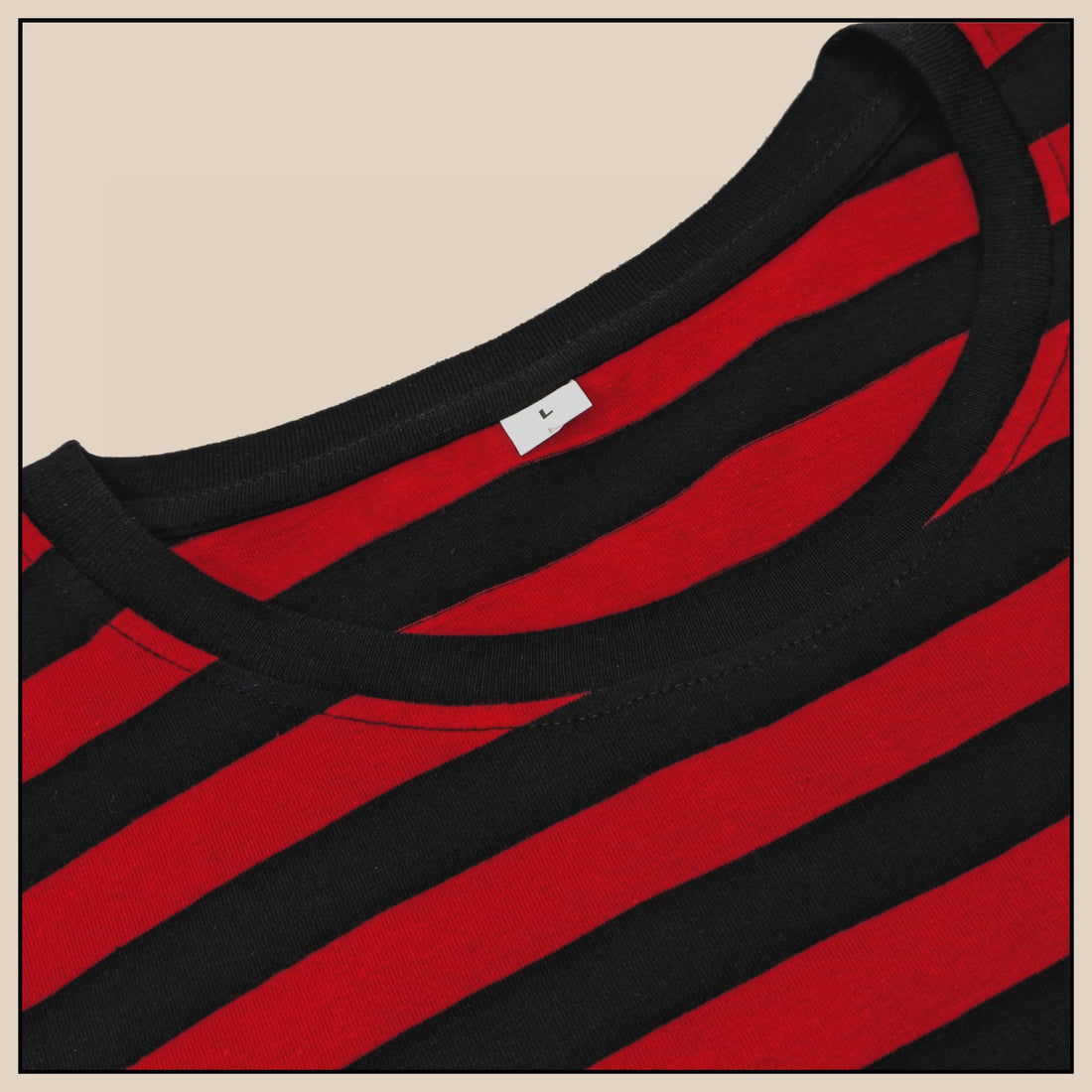 Jump the Gun Striped T-Shirt - Red/Black