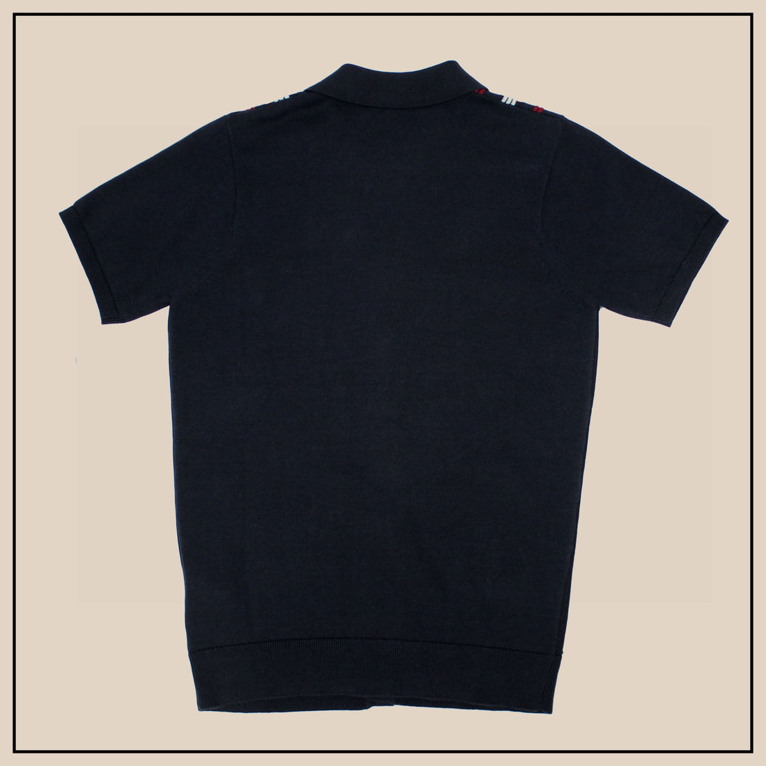 JTG By Gabicci S/S Polo - Navy Stripes