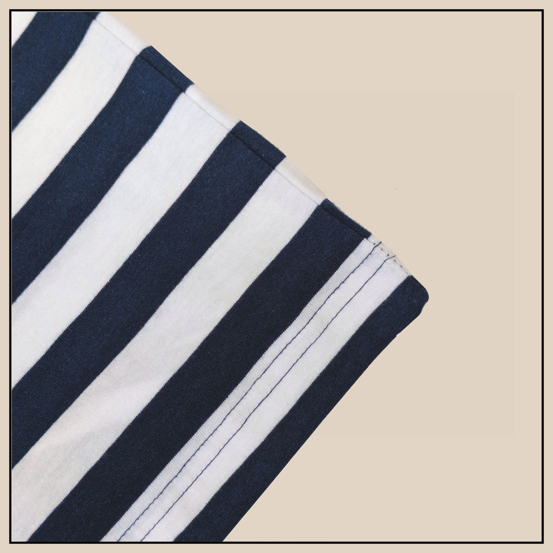 Jump the Gun Striped T-Shirt - Navy/White