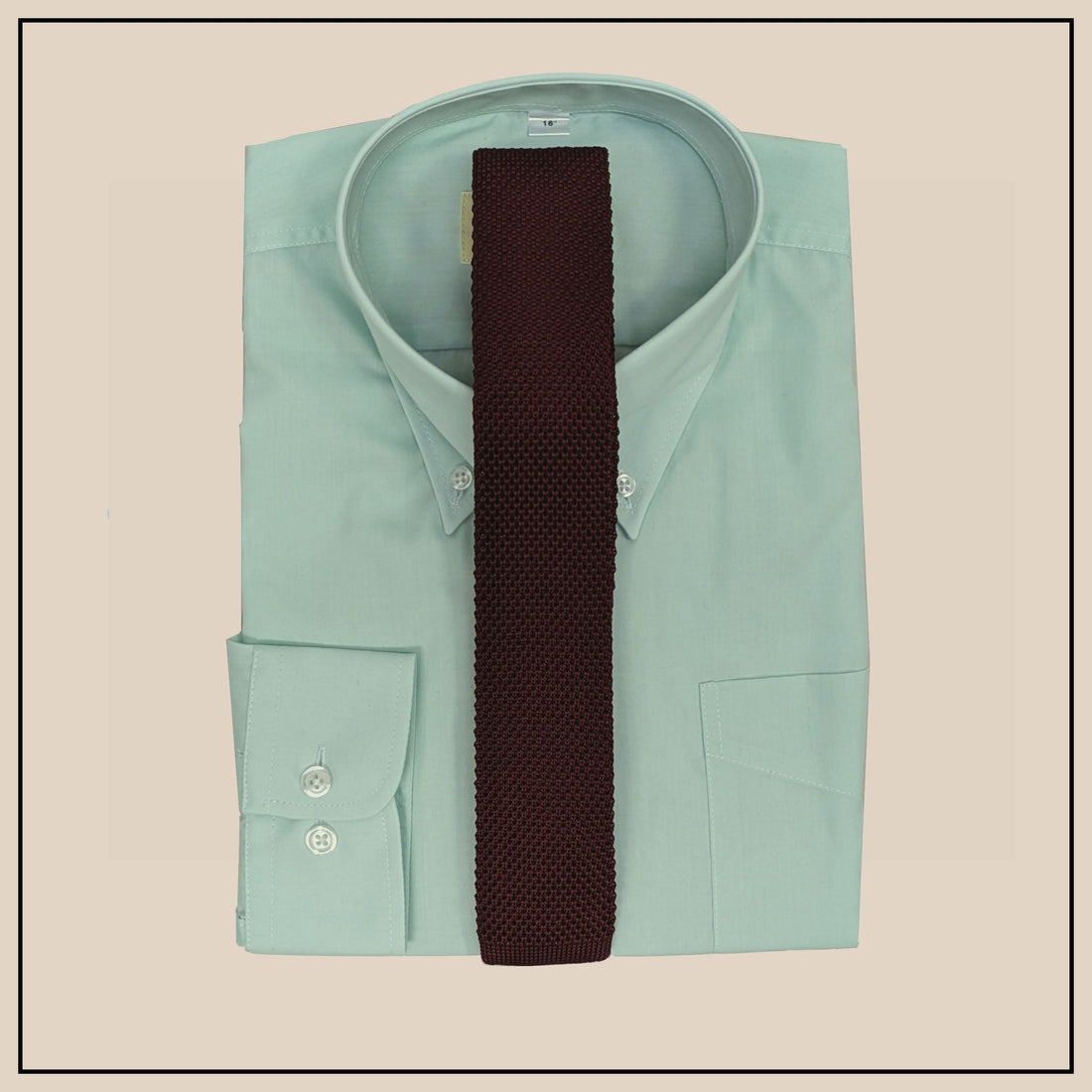 Button Down Shirt - Spearmint Poplin