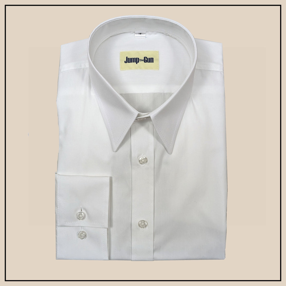 Spearpoint Shirt - White Poplin