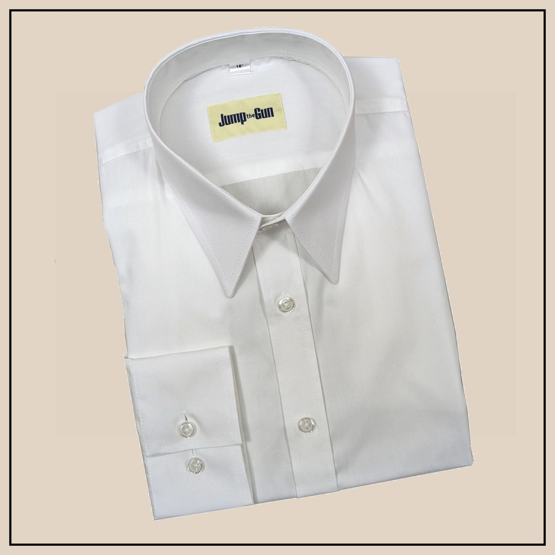 Spearpoint Shirt - White Poplin