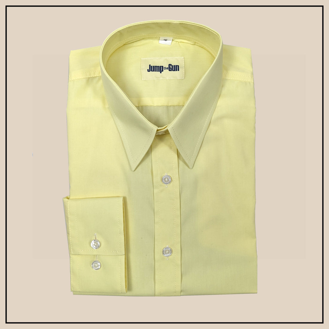 Spearpoint Shirt - Lemon Poplin