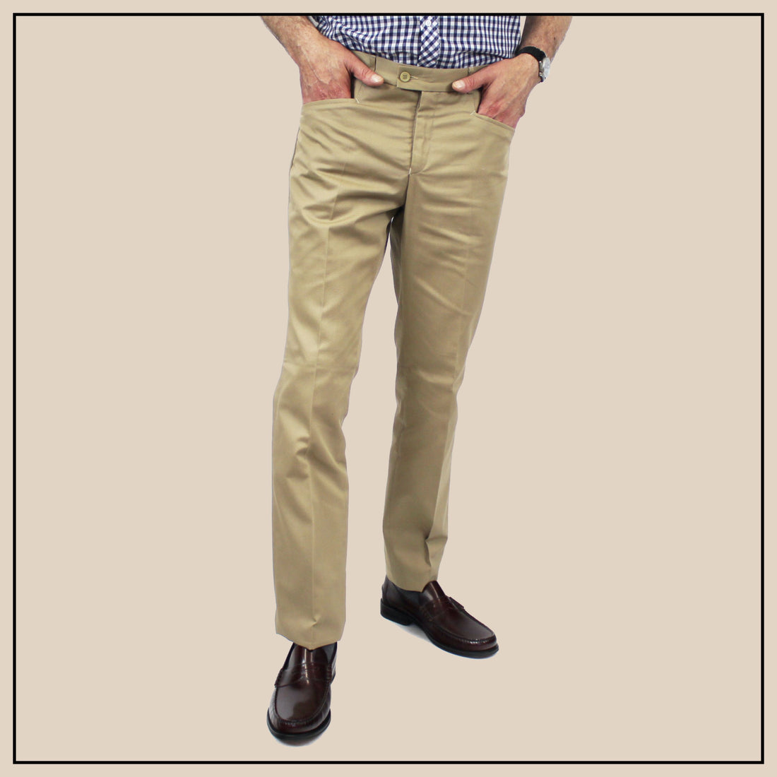 Sta Prest Trousers - Tan