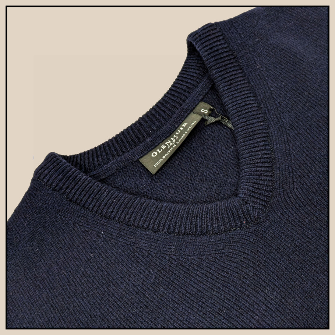 Glenmuir Lambswool V-Neck - Navy