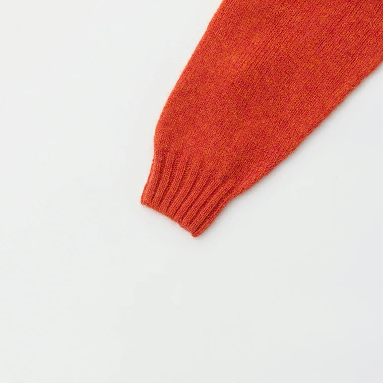 Shetland Knit Jumper - Flame